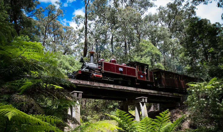 บัตรโดยสารรถไฟหัวจักรไอน้ำพัฟฟิ่งบิลลี่ (Puffing Billy)